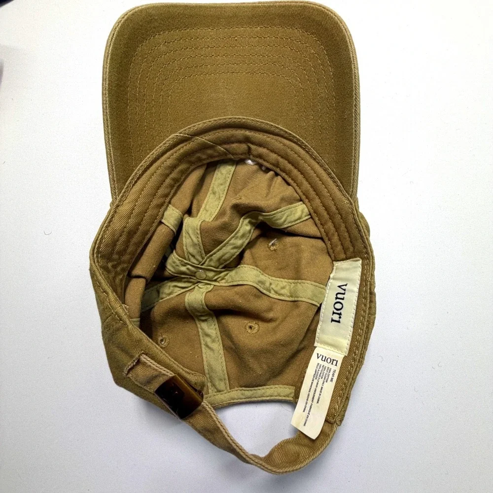 Vuori Ball Cap Camel Tan Unisex One Size Adjustable Cotton Hat NWT